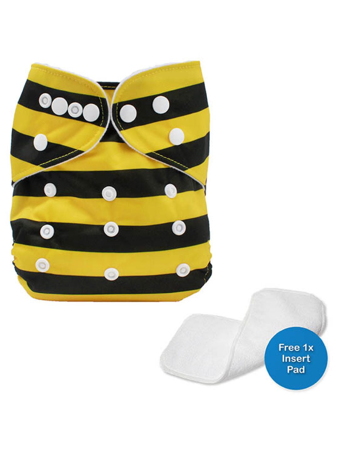 Little Steps Bumblebee Reusable Cloth Diaper (No Color- Image 1)