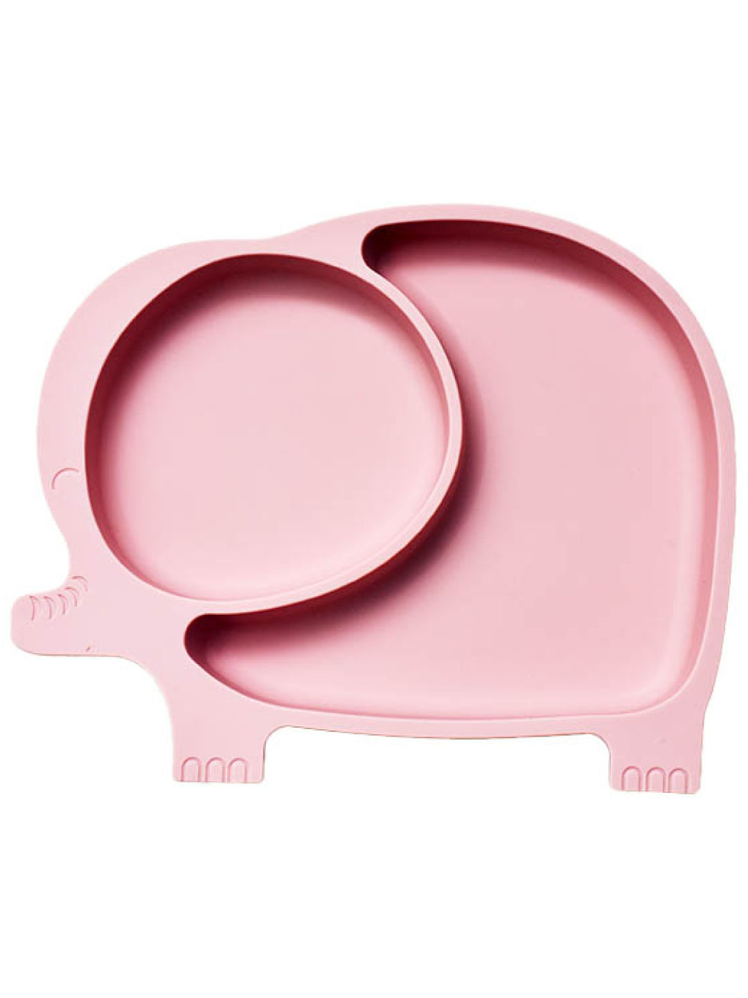 Bub à Petit Sili Elly Silicone Suction Plate (Blush Pink- Image 1)