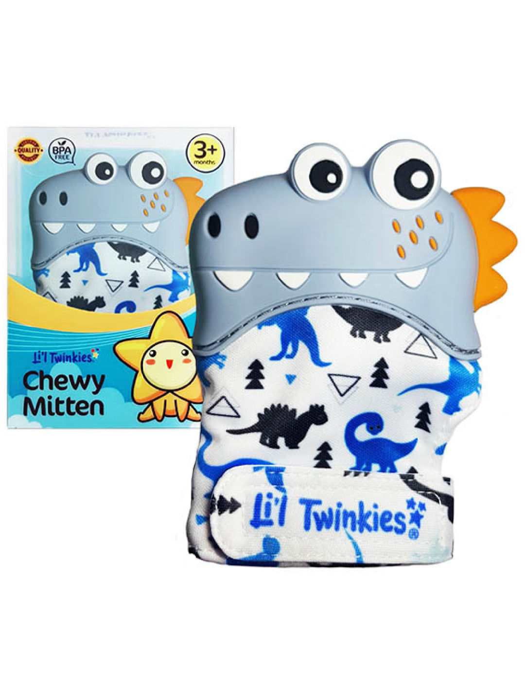 Li'l Twinkies Dino Chewy Mitten Teether