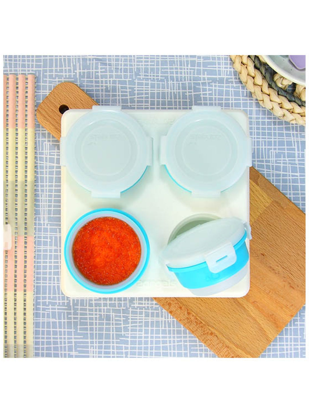 2Angels Silicone Food Storage Cups Set (60ml) (No Color- Image 2)