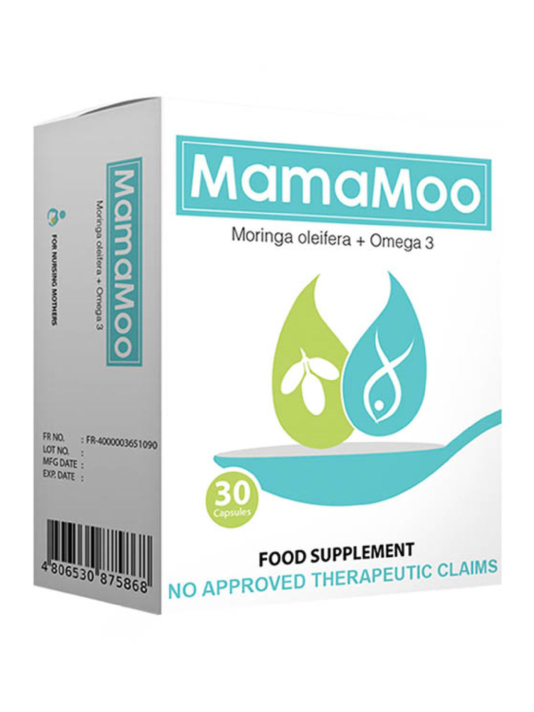 Mamamoo Malunggay + Omega 3 Food Supplement (30 Capsules)