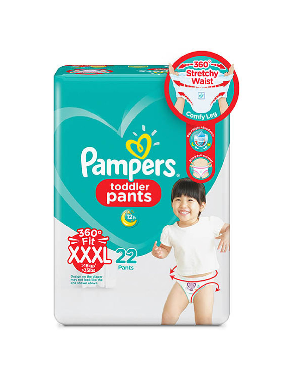 Pampers Baby Dry Pants XXXL 22s x 1 pack (22 pcs)