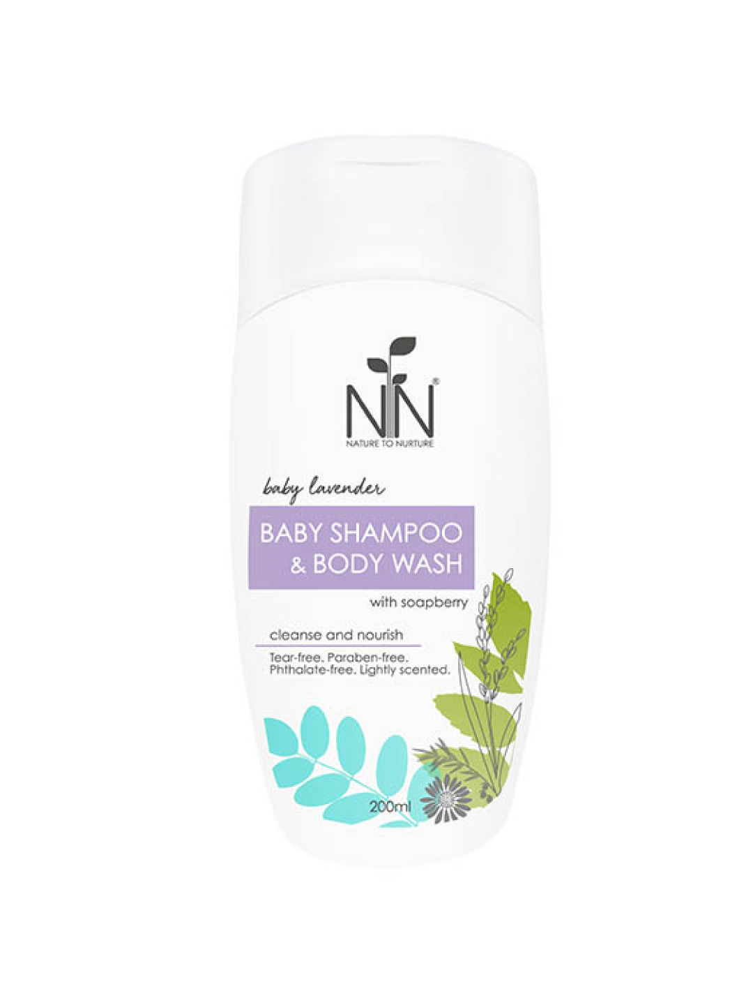Nature to Nurture Lavender Baby Shampoo & Body Wash (200ml)