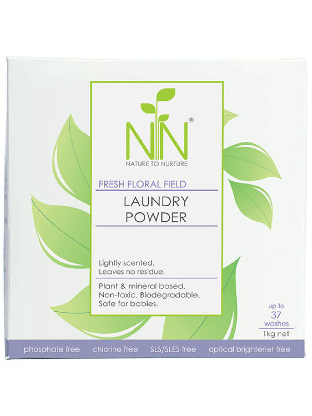 Nature to Nurture Fresh Floral Field Laundry Powder (1kg) (No Color- Image 1)