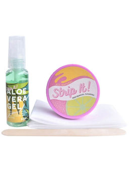 Strip It Hair Removal Sugaring Kit (80g) and  Aloe Vera Gel (50ml)