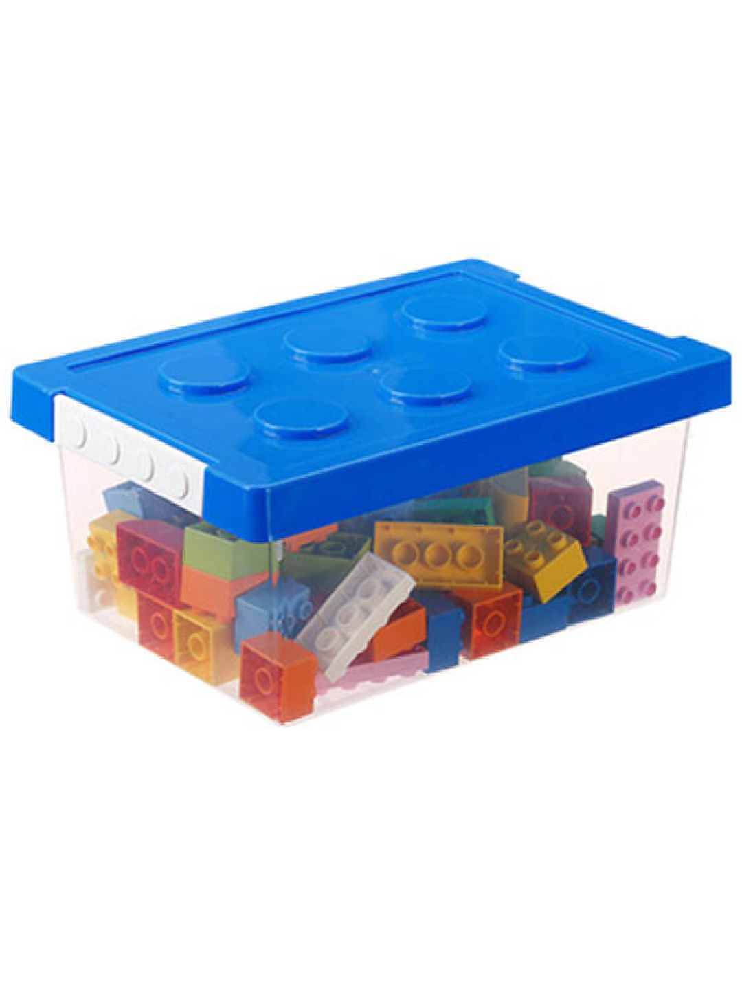 Shimoyama Lego Toy Storage Box (Blue- Image 1)