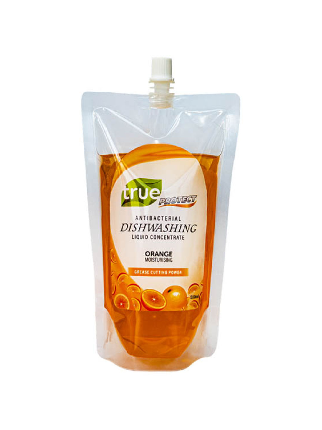 True Protect Orange Antibacterial Dishwashing Liquid Refill (500ml) (No Color- Image 1)