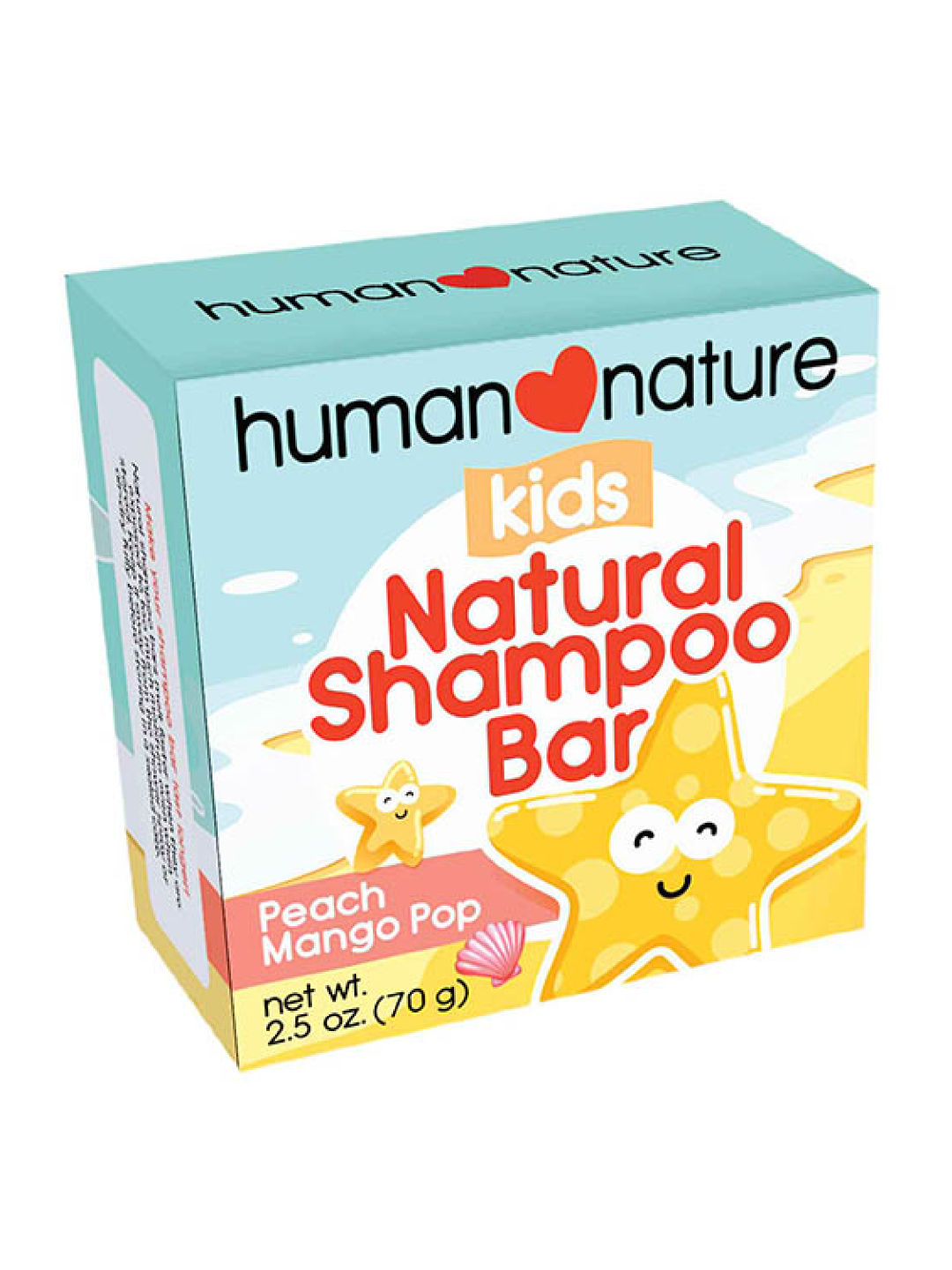 Human Nature Kids Shampoo Bar - Peach Mango Pop (70g)