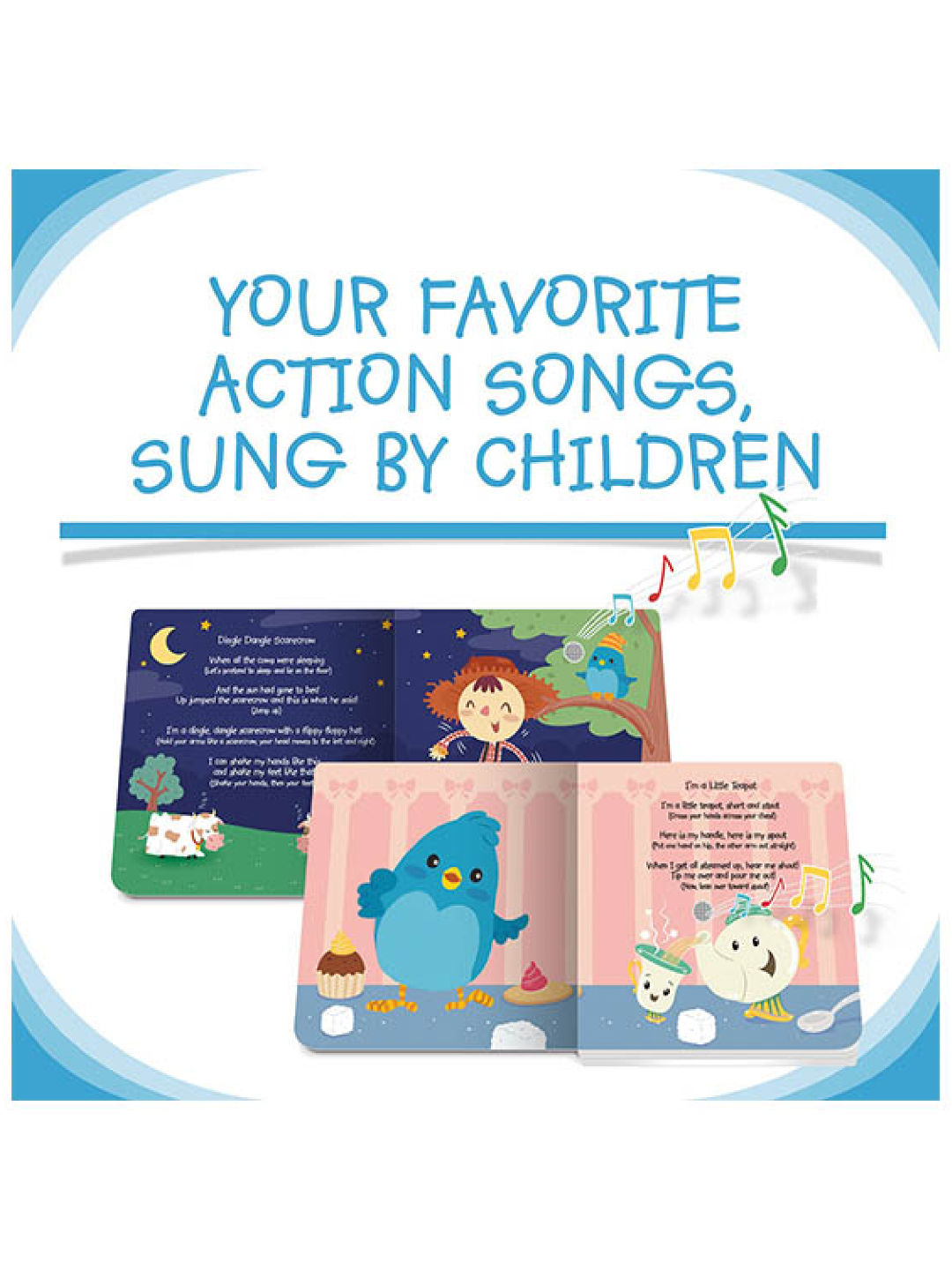 Ditty Bird Musical Book - Action Songs (No Color- Image 3)