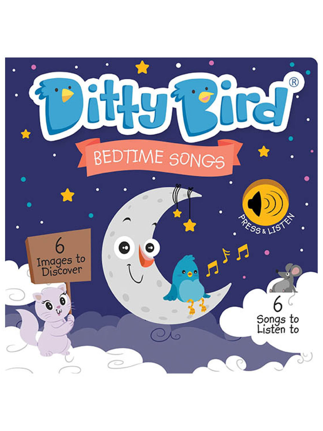 Ditty Bird Musical Book - Bedtime Songs