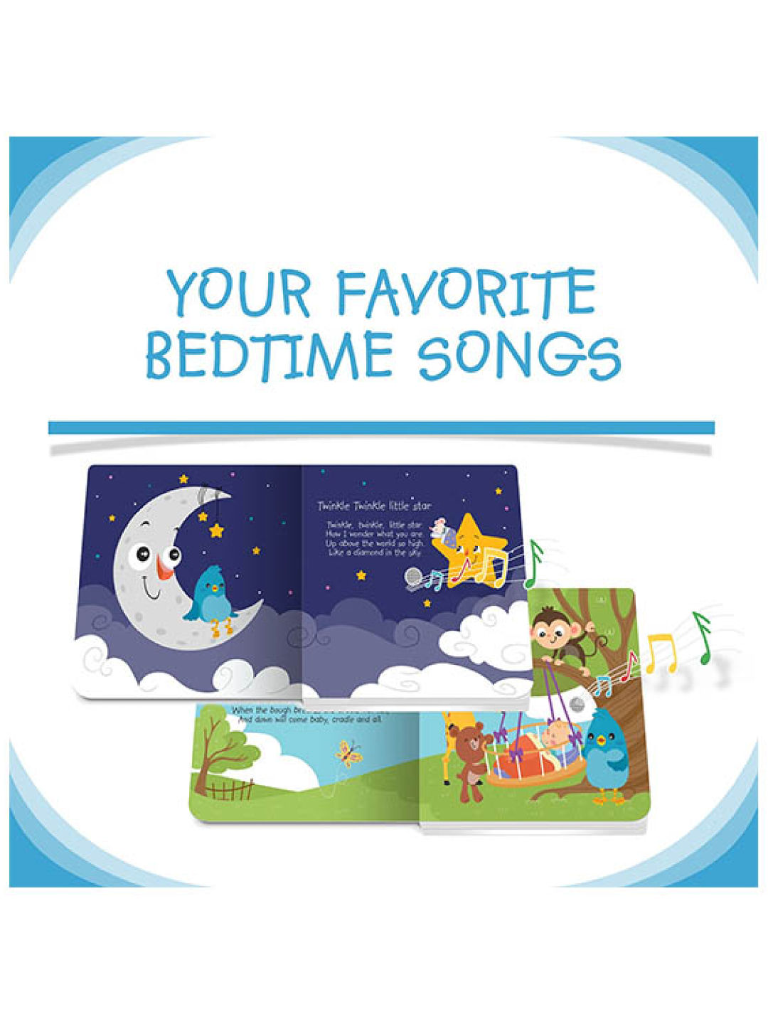 Ditty Bird Musical Book - Bedtime Songs (No Color- Image 3)