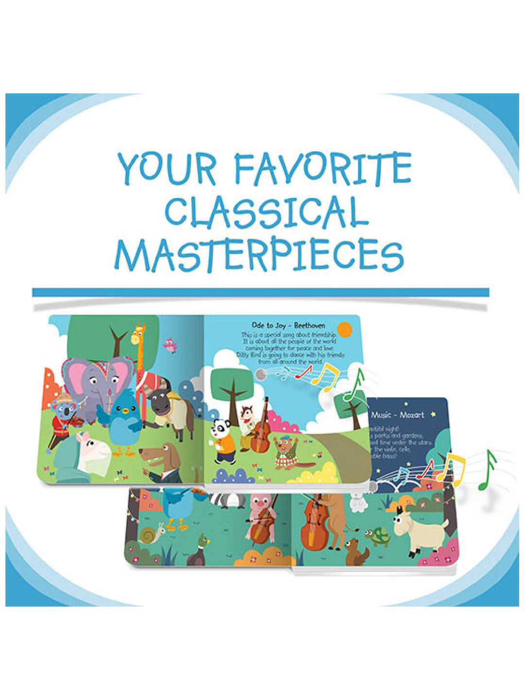 Ditty Bird Musical Book - Classical Music (No Color- Image 3)