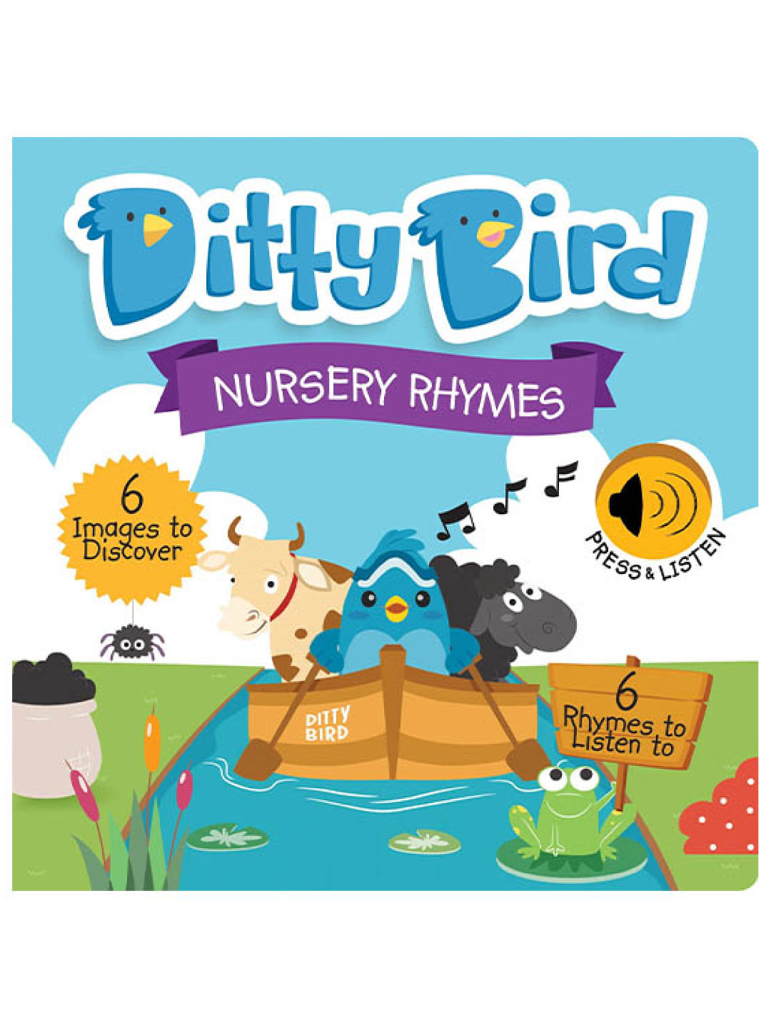 Ditty Bird Musical Book - Nursery Rhymes