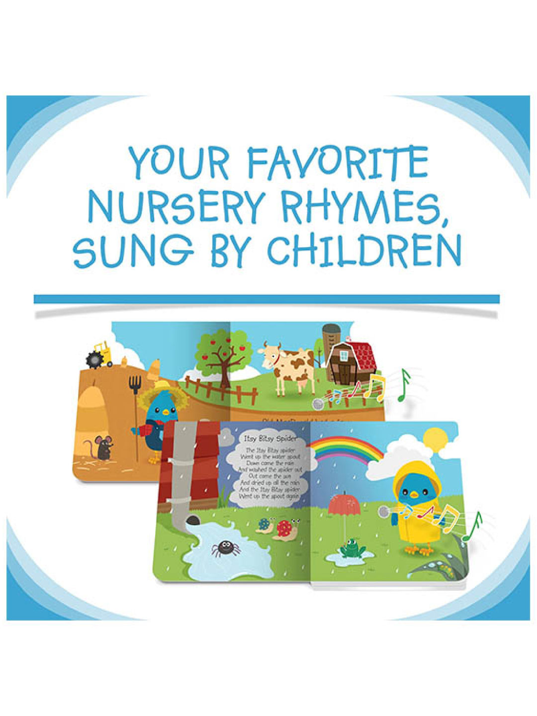 Ditty Bird Musical Book - Nursery Rhymes (No Color- Image 3)