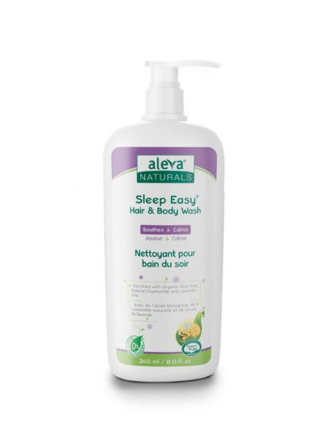 Aleva Naturals Sleep Easy Hair & Body Wash (240ml) (No Color- Image 1)