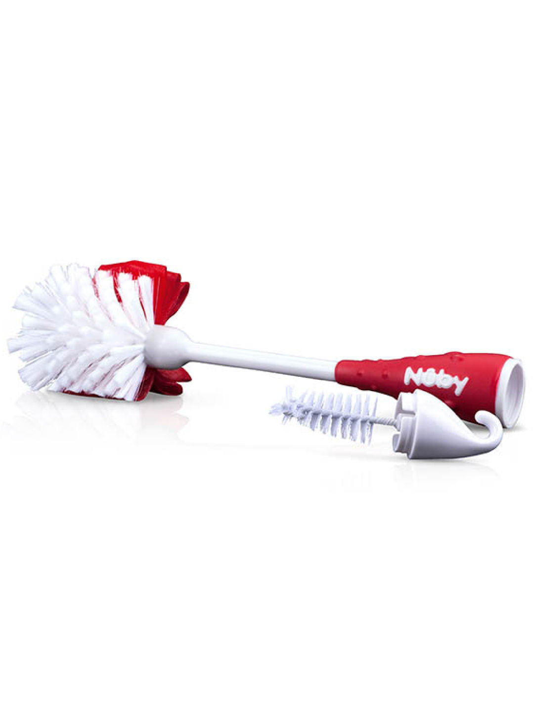 Nuby 2-in-1 Bottle and Nipple Cleaning Brush with Hook Base