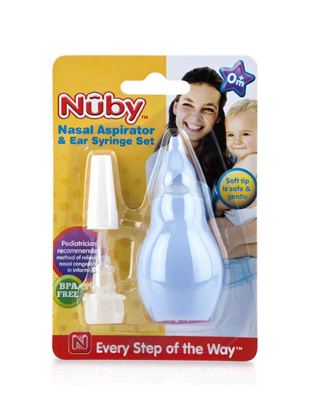 Nuby Baby Nasal Aspirator & Ear Syringe Set (Blue- Image 2)