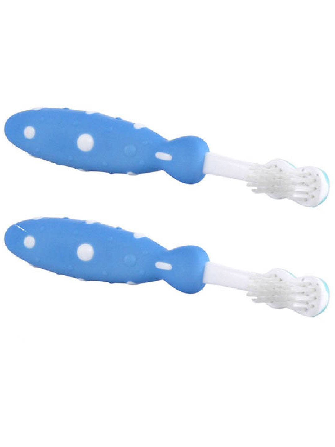 Nuby Baby Toothbrush (Pack of 2) (Blue- Image 1)