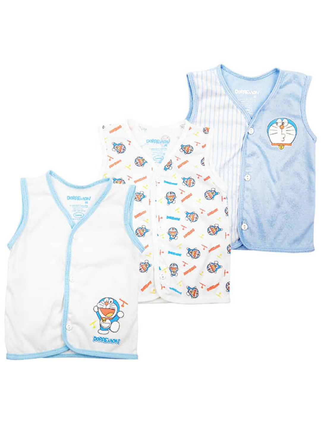 Doraemon Baby Blare Collection Sleeveless Top 3pcs (Boy)