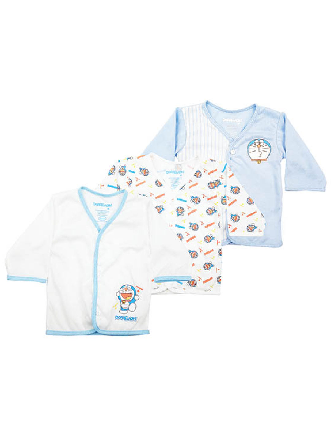 Doraemon Baby Blare Collection Long-sleeved Top 3pcs (Boy)