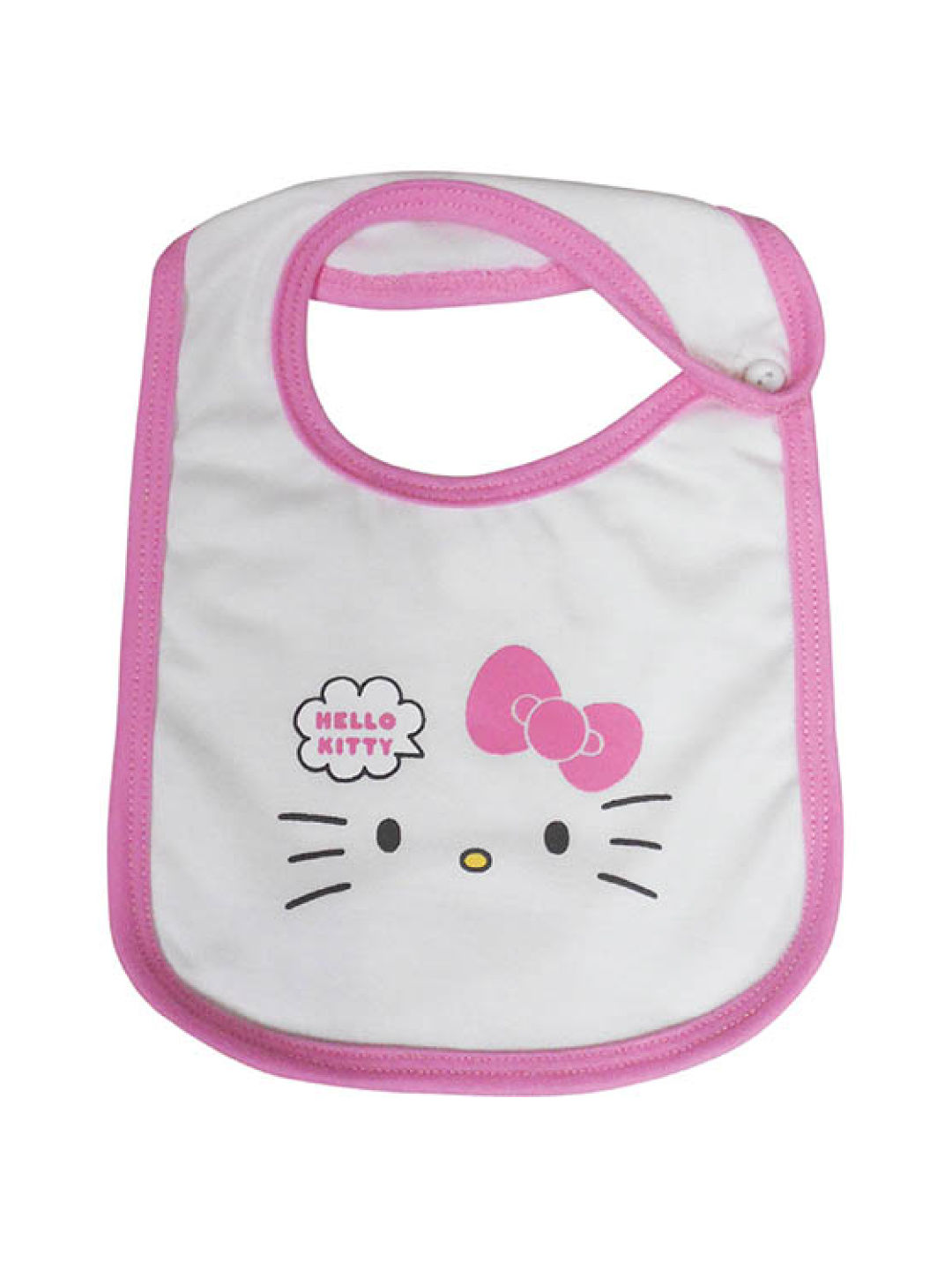 Sanrio (Hello Kitty) Bouncy Collection - Bib (White- Image 1)