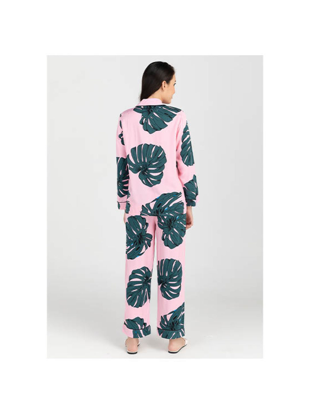Amelia Sleepwear Malibu Cotton Pants Pajamas Set (No Color- Image 3)