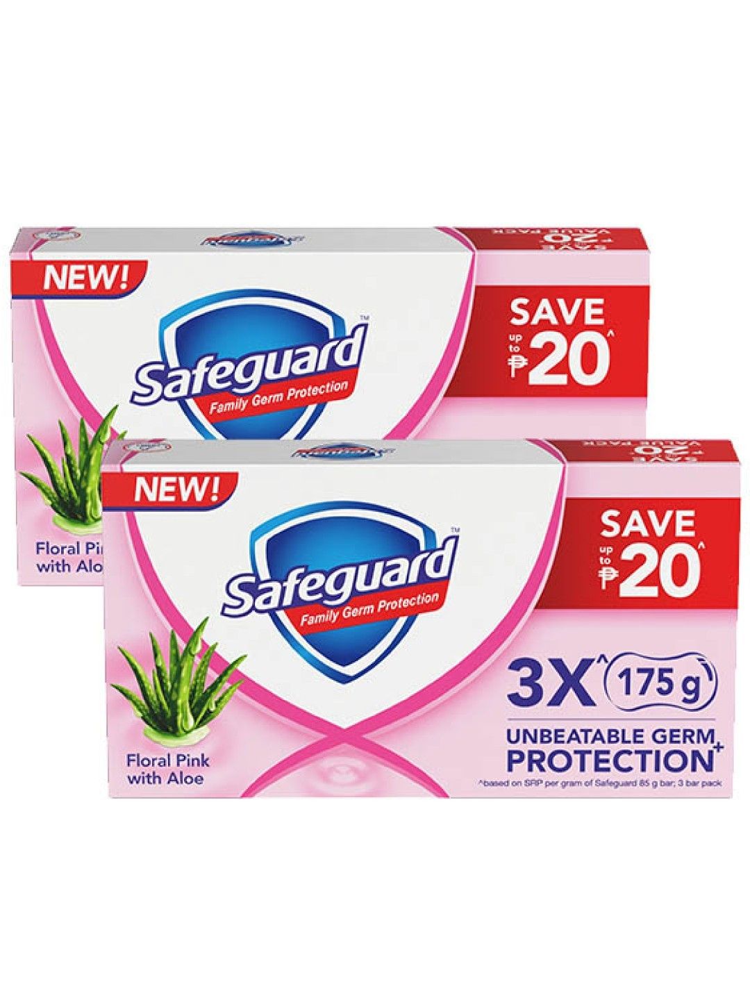 Safeguard Bar Soap Pink 2-Pack (3 x 175g)