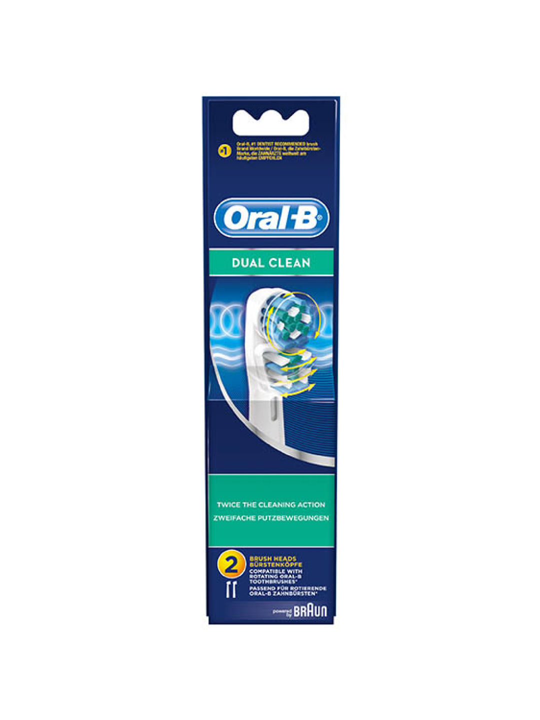 Oral-B Dual Clean Electric Toothbrush Refill (2pcs)