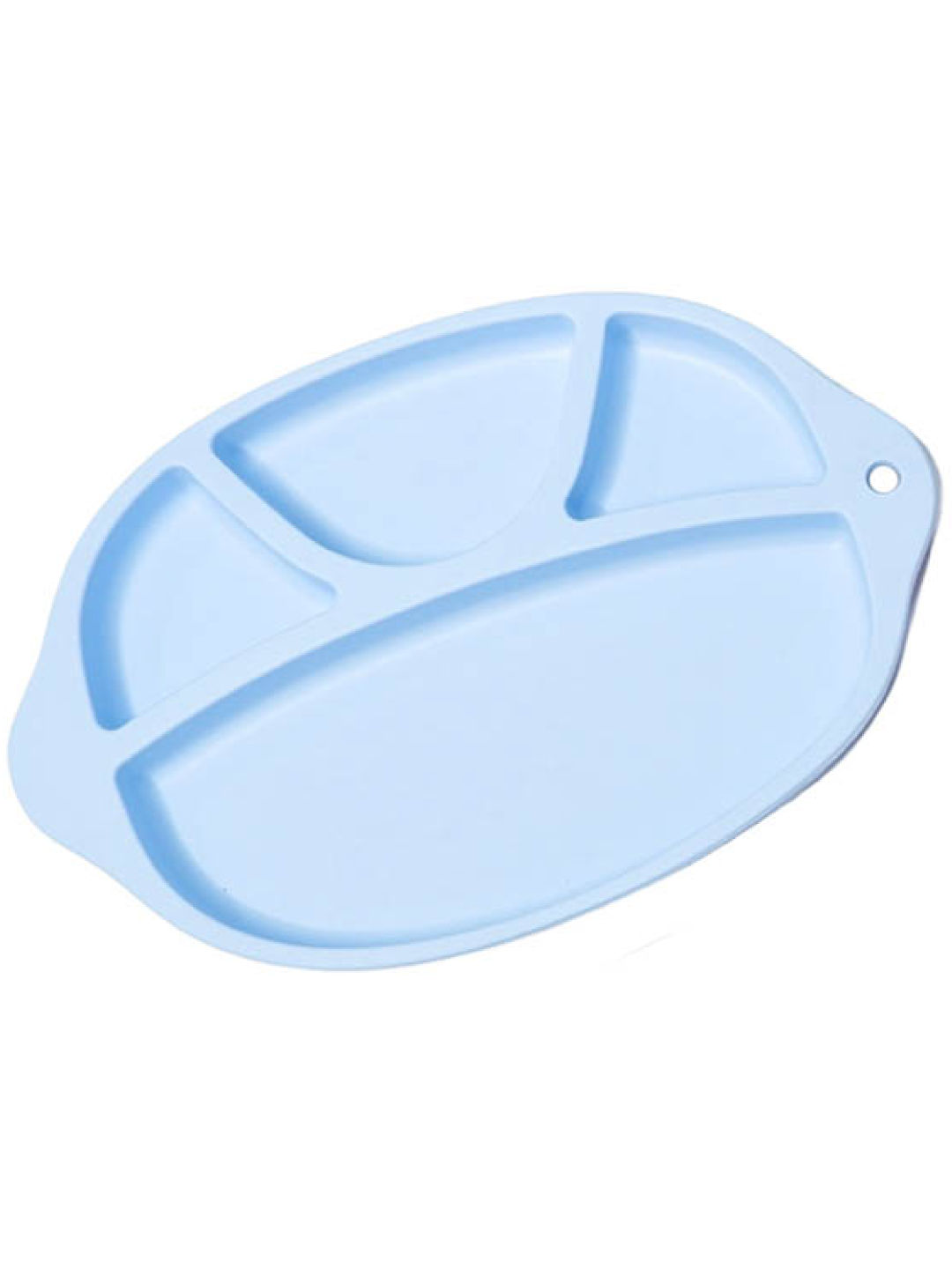 The Baby Basket Silicone Bento Plate (Blue- Image 1)