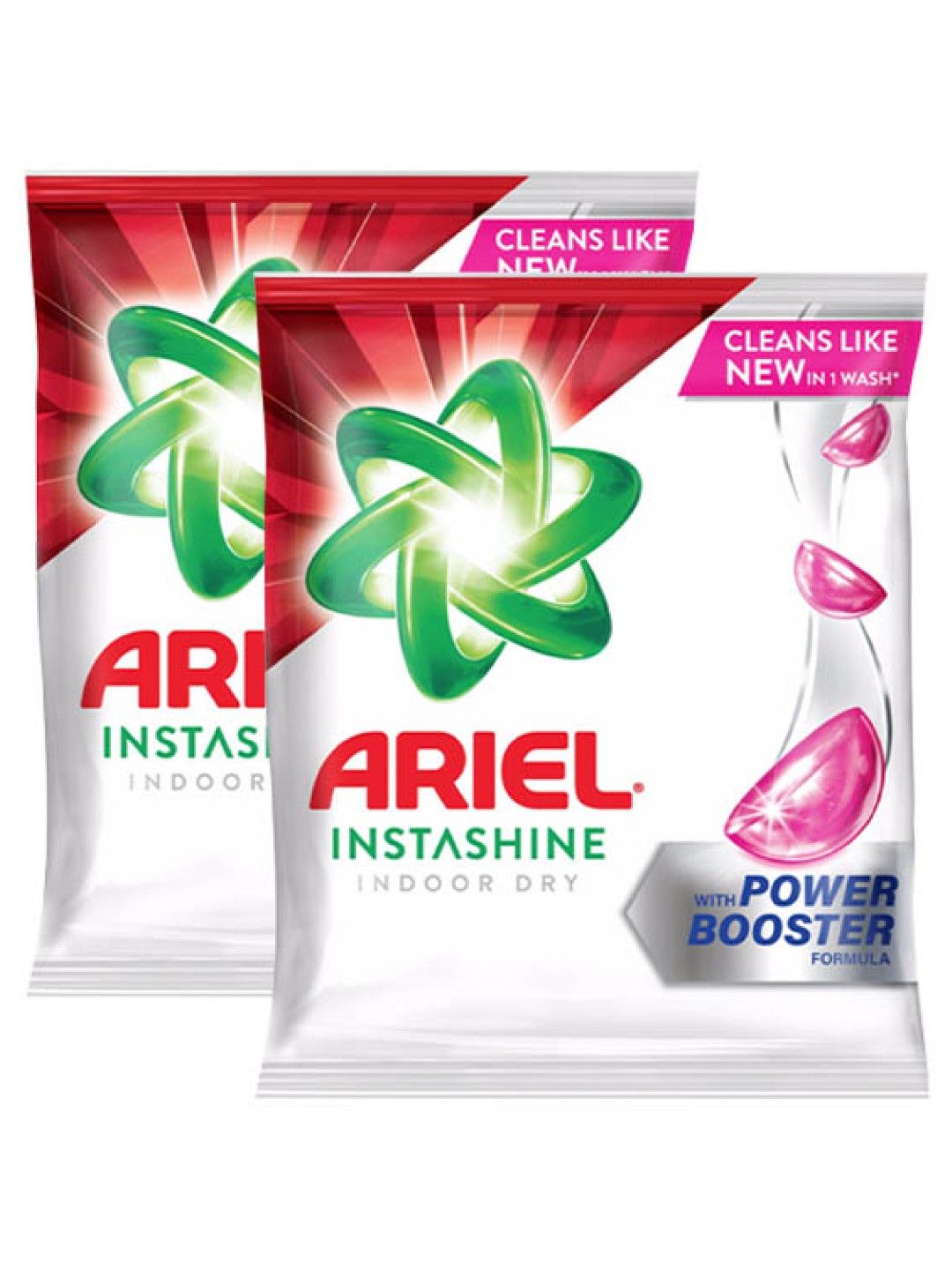 Ariel Instashine Indoor Dry Laundry Powder Detergent 2-Pack (2.01kg)