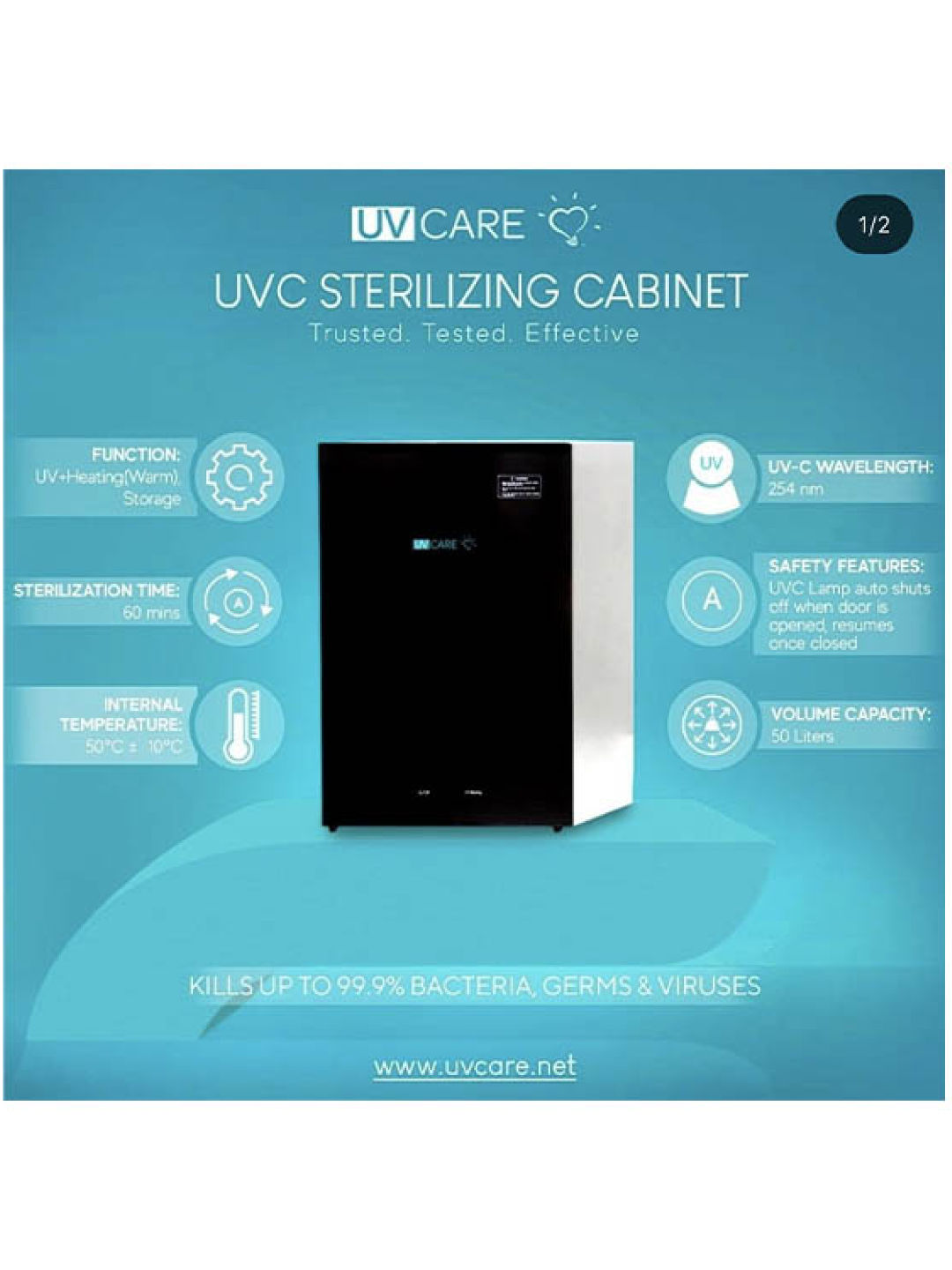 UV Care UVC Sterilizing Cabinet 2.0 (No Color- Image 4)