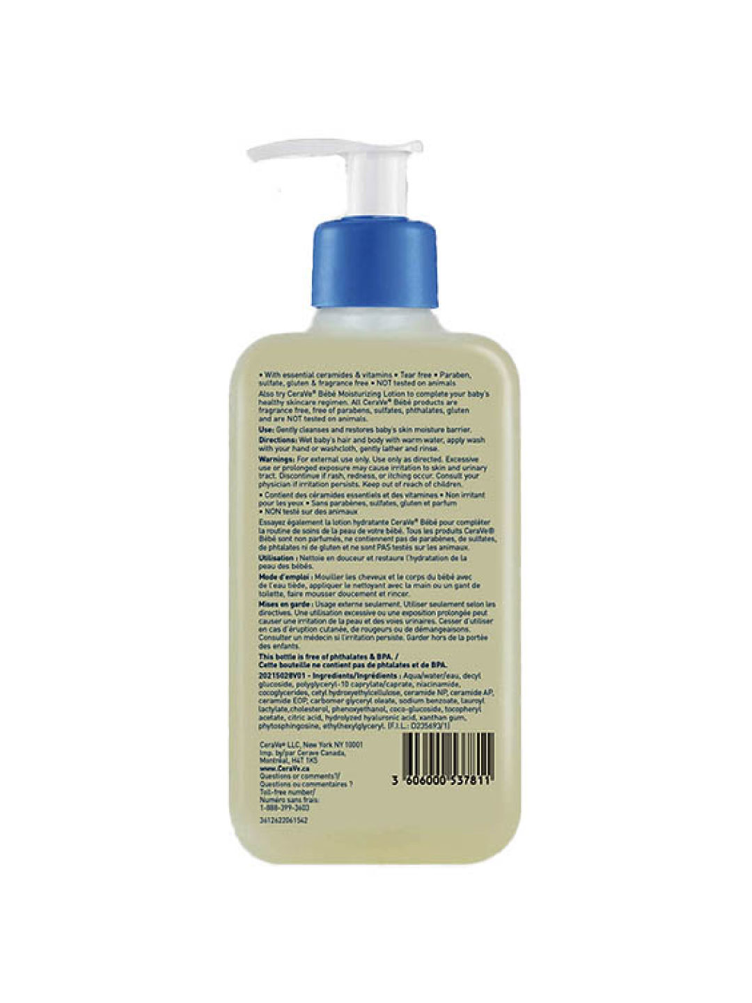 CeraVe Baby Wash & Shampoo (237mL) (No Color- Image 4)