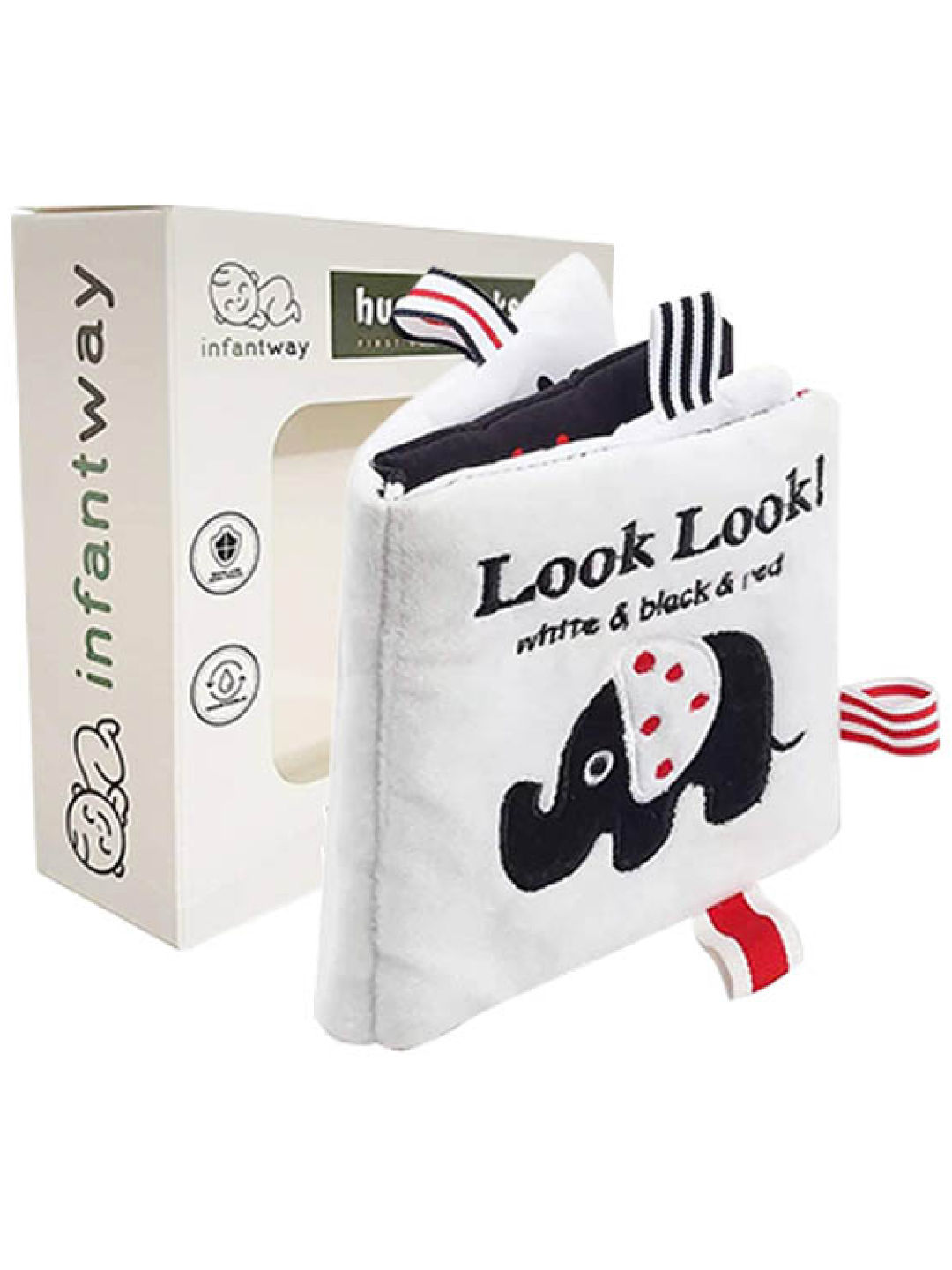 Infantway Huggabooks Visual Training Felt Cloth Book (No Color- Image 2)