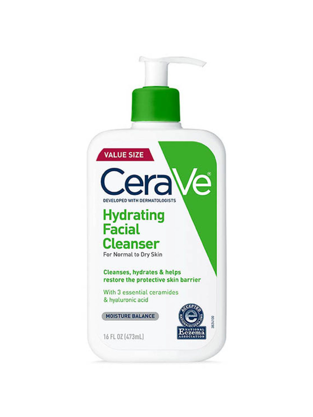 CeraVe Hydrating Facial Cleanser (473mL) (No Color- Image 1)