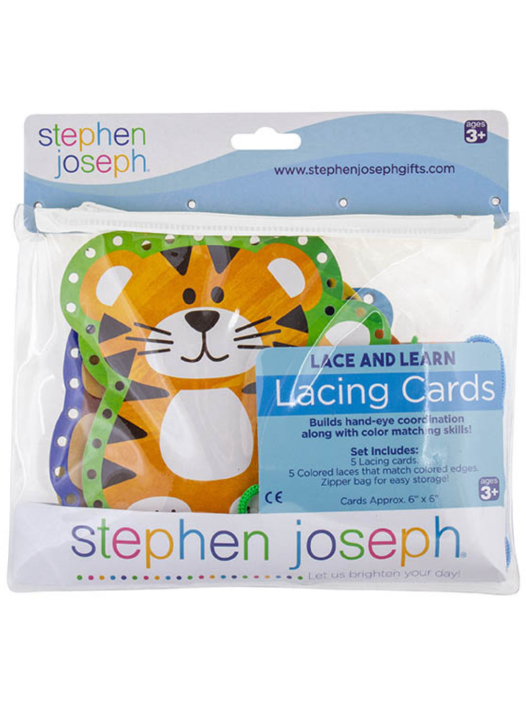 Stephen Joseph Lacing Cards - Zoo
