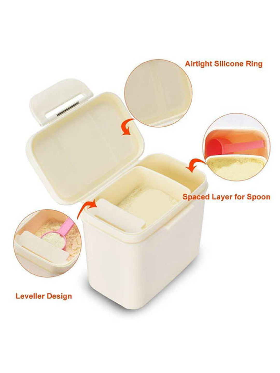 Ankou Mini Milk Container (350ml) (Beige- Image 2)