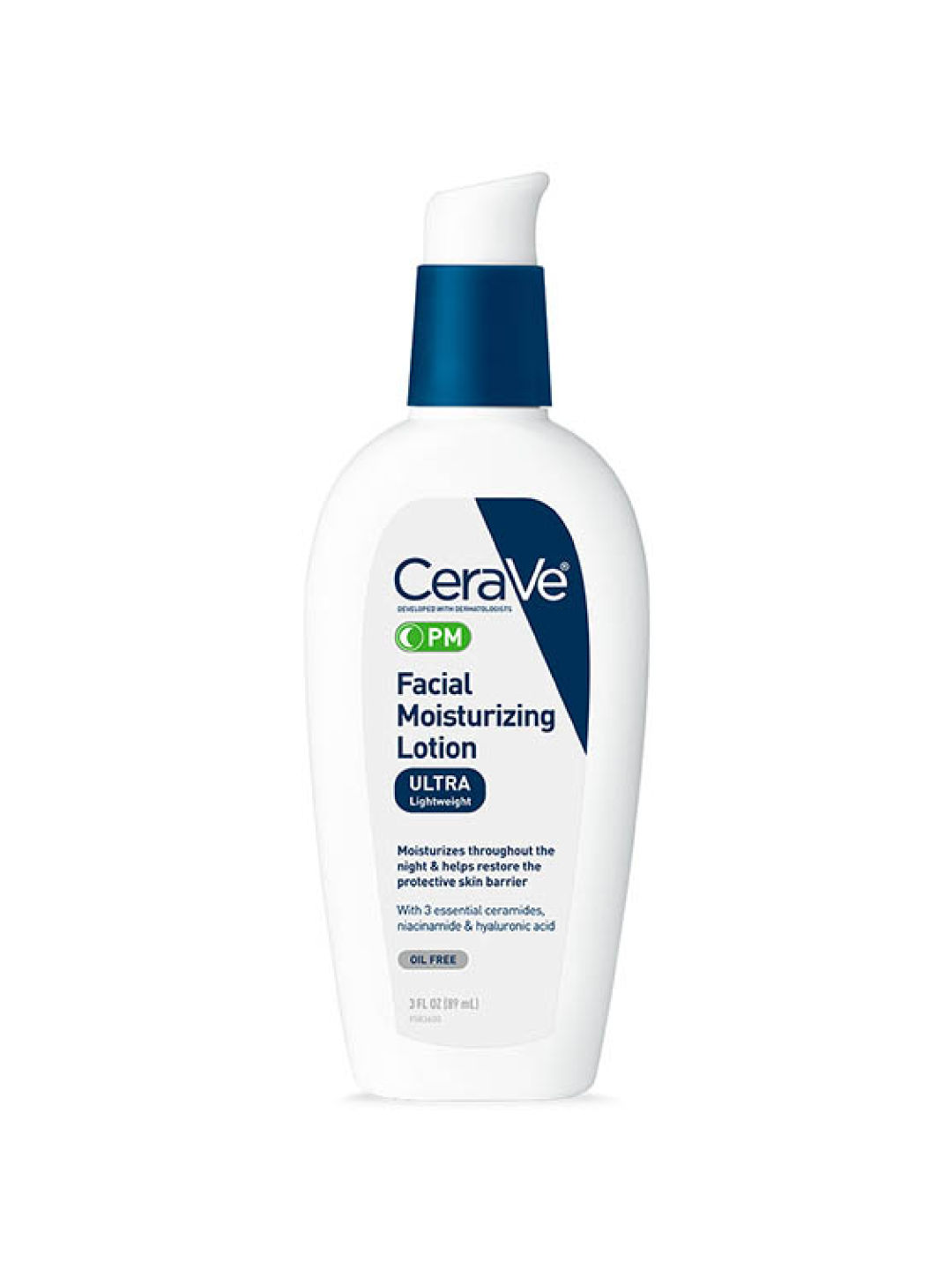 CeraVe PM Facial Moisturizing Lotion (89mL) (No Color- Image 2)