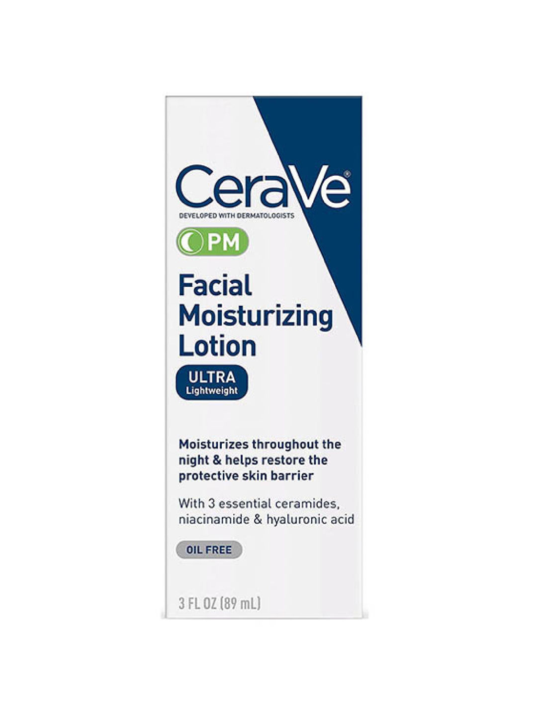 CeraVe PM Facial Moisturizing Lotion (89mL) (No Color- Image 3)