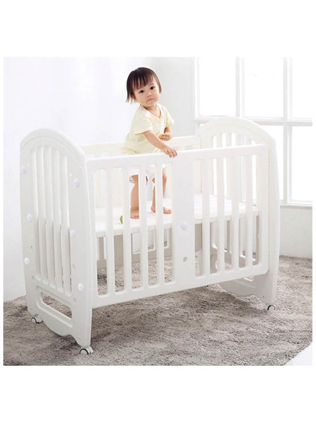 Cuddlebug Ashley 2in1 Mini Crib (No Color- Image 3)