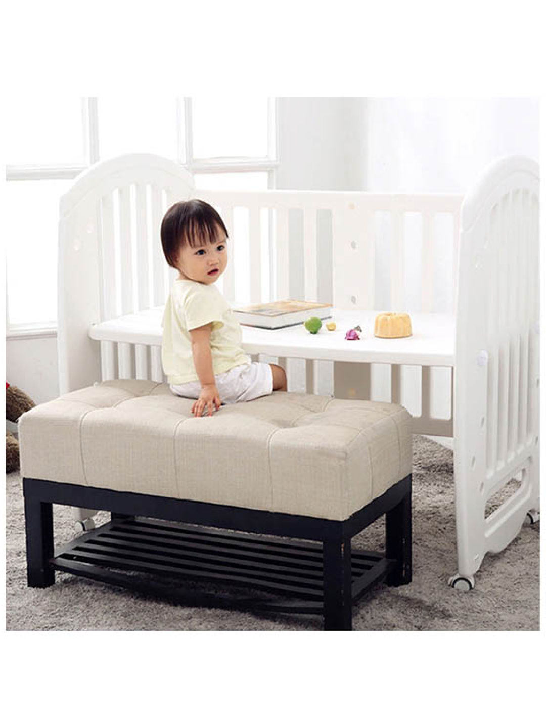 Cuddlebug Ashley 2in1 Mini Crib (No Color- Image 4)