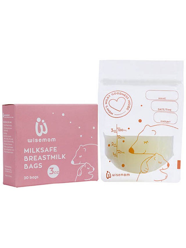 Wisemom Milksafe Breastmilk Bags 3oz (20s)