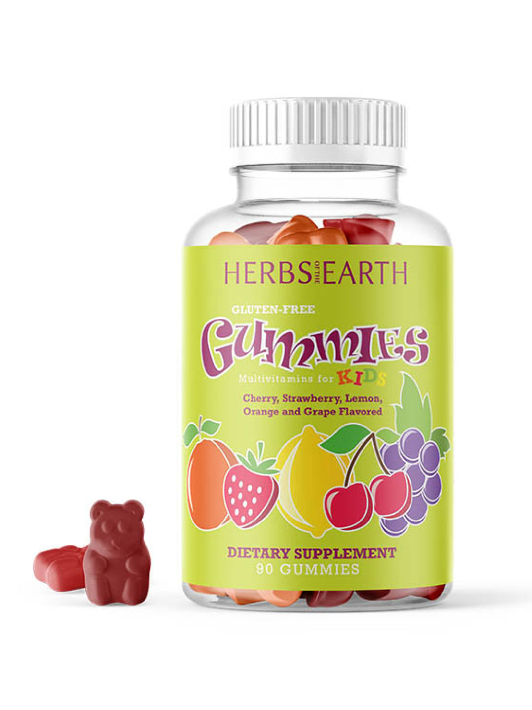 Herbs of the Earth Multivitamins for Kids (90 Gummies)