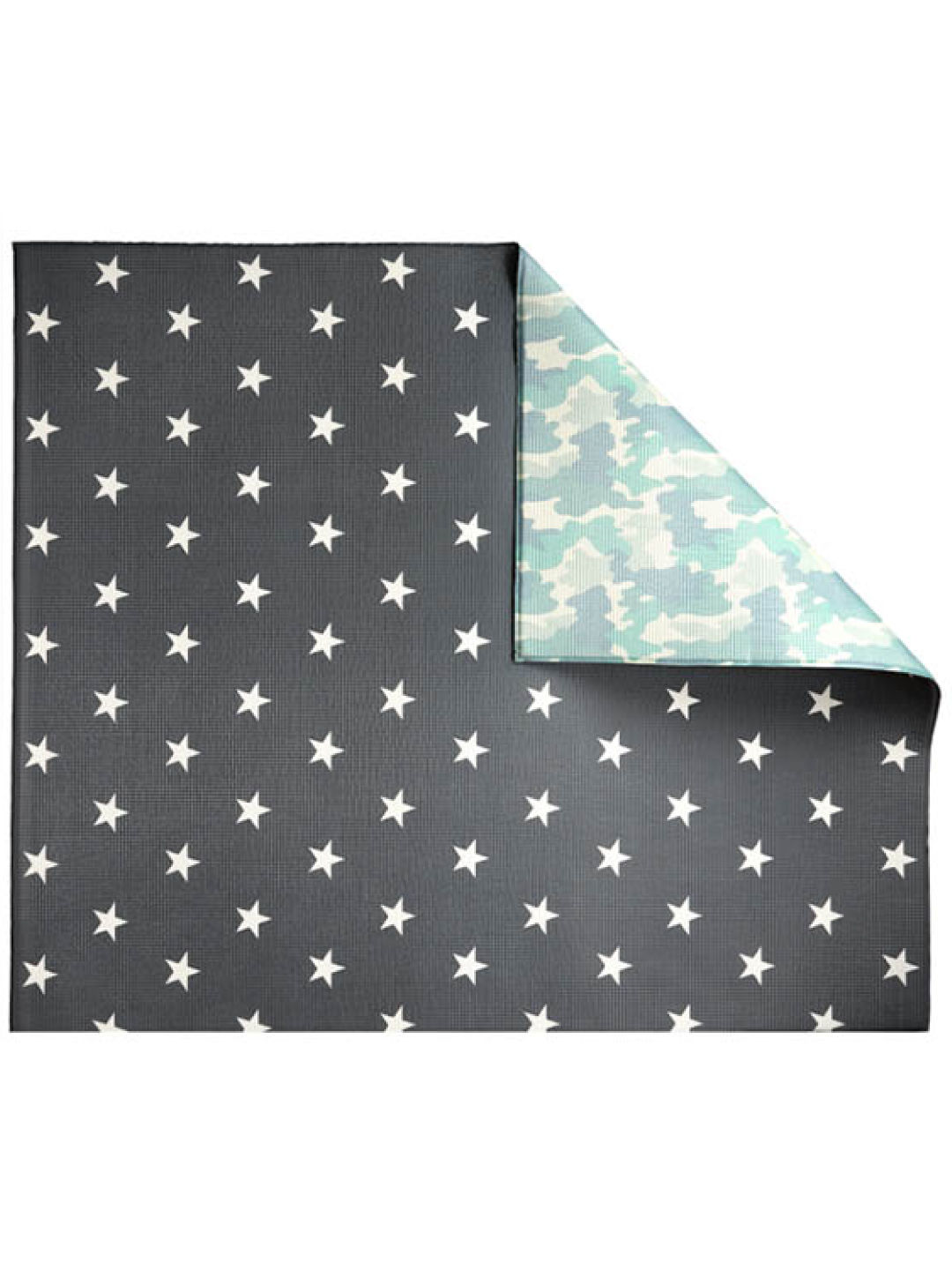 Play WIth Pieces Camo Star Reversible Playmat