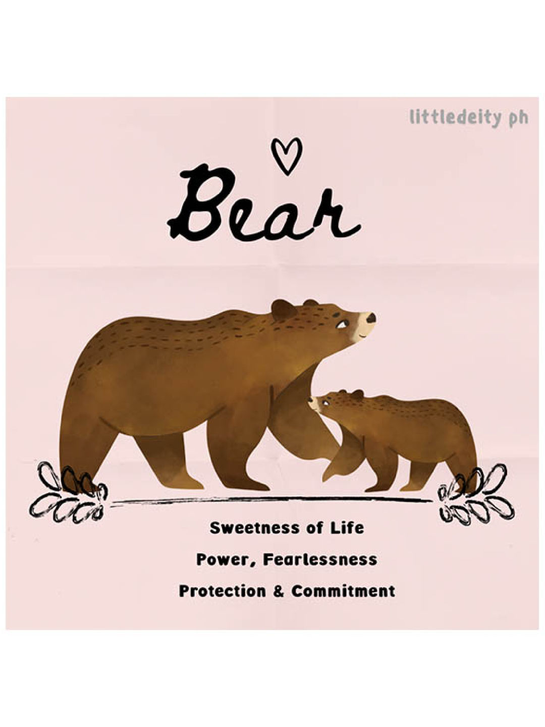 LittleDeity.PH THE HERD Bear Handmade Plushy & Bagtag (No Color- Image 2)