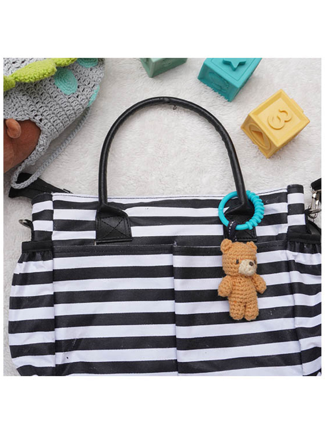 LittleDeity.PH THE HERD Bear Handmade Plushy & Bagtag (No Color- Image 4)