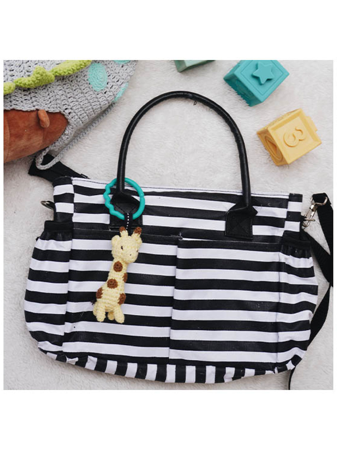 LittleDeity.PH THE HERD Giraffe Handmade Plushy & Bagtag (No Color- Image 4)