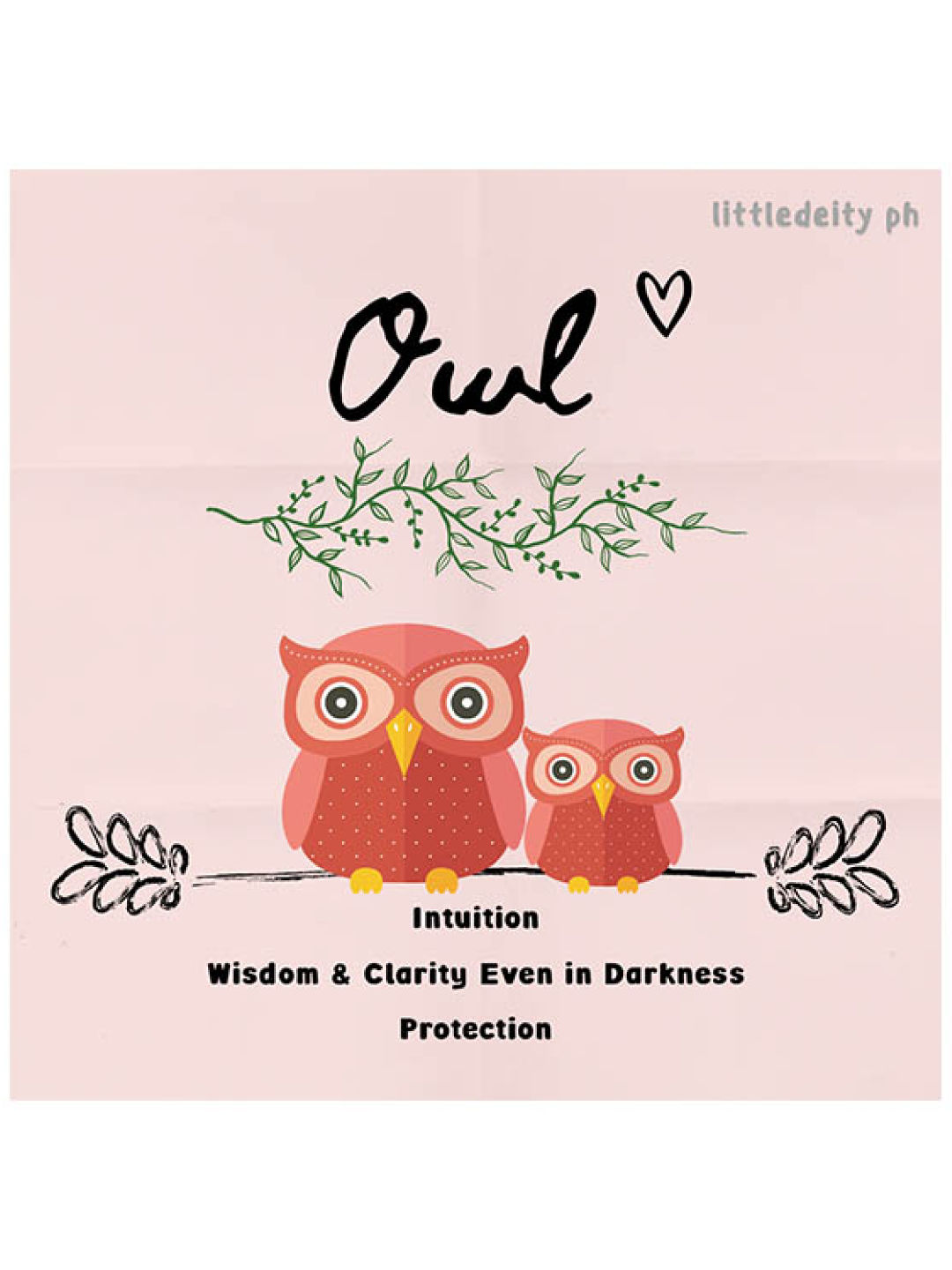 LittleDeity.PH THE HERD Owl Handmade Plushy & Bagtag (No Color- Image 2)