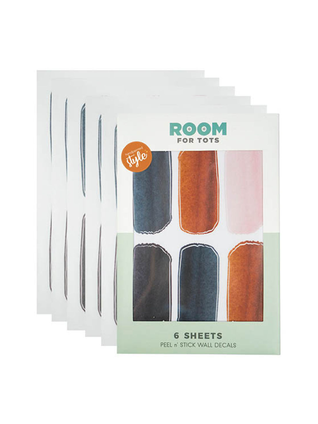 Room for Tots Earthy Strokes Rain Vinyl Wall Stickers