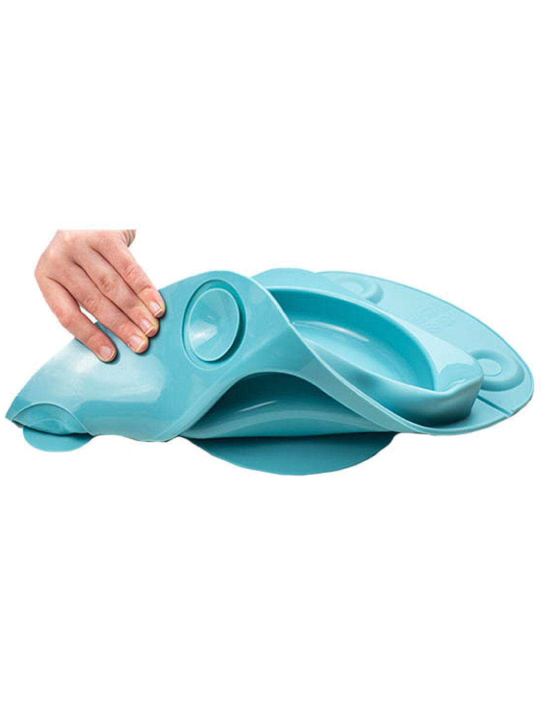 EasyTots EasyMat MiniMax: Portable Open Baby Suction Tray (Teal- Image 2)