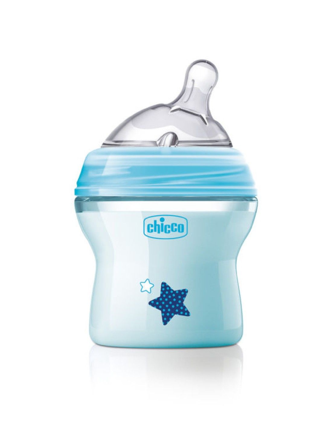 Chicco Natural Feeling Feeding Bottle for 0M+ (150ML) (Blue- Image 1)